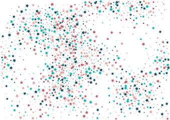 Festive color star confetti background. Abstract frame confetti texture for holiday, postcard, poster, website, carnivals, birthday and children's parties. Cover confetti mock-up. Wedding star layout