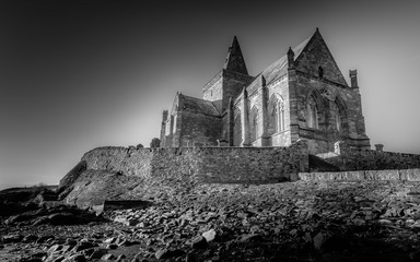 Naklejka premium St. Monans Kirk church, Fife, Scotland 2019. built in 1362