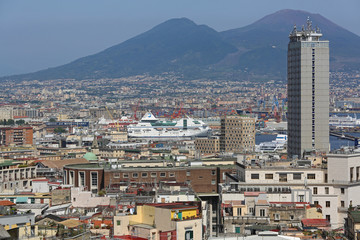 Fototapeta premium Naples City Italy Sunny Day