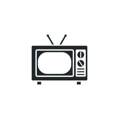 Television icon template color editable. Tv symbol vector sign isolated on white background illustration for graphic and web design.