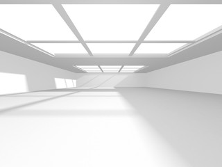 Futuristic White Architecture Design Background
