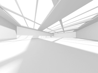 Futuristic White Architecture Design Background