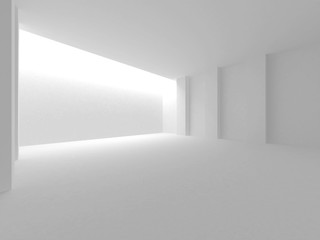 Fototapeta premium Futurystyczny Biały Projekt Architektury Tło