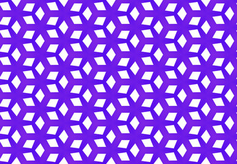 Seamless geometric pattern design illustration. Background texture. Used gradient in purple, white colors.