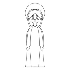 Virgin Mary. Manger character