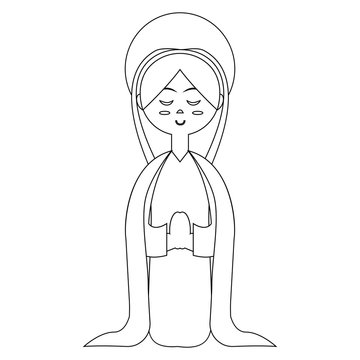 recommend clip art: Virgin Mary. Manger character