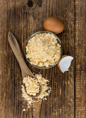 Some Powdered Eggs (close-up shot; selective focus)