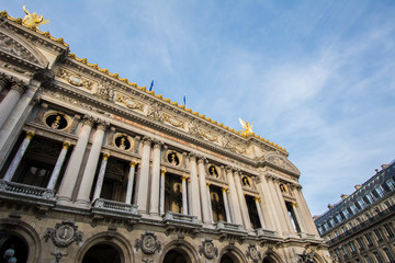 Fototapeta na wymiar The Palais Garnier or Opéra Garnier at the Place de l'Opéra in Paris
