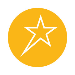 star five pointed block style icon
