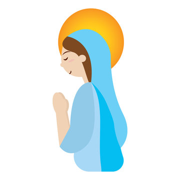 recommend clip art: Virgin Mary. Manger character