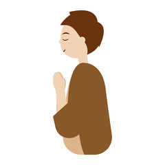 Saint Joseph. Manger character