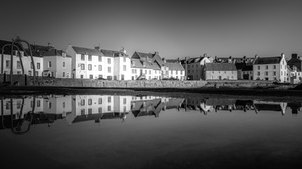 winter in st monans fishing village, fife, scotland. 2020