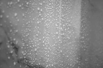 Naklejka na ściany i meble rain drops on the window