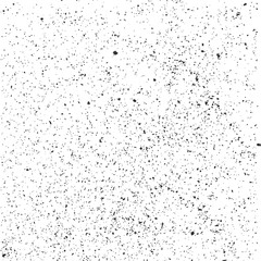 Black and white dust, sand, paint drops or noise grainy overlay background. Vector illustration.
