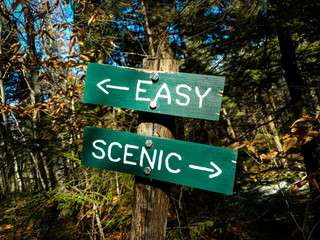 Easy or scenic route