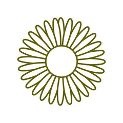 flower nature plant line style