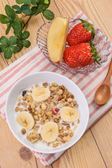 朝食イメージ　グラノーラ