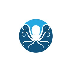  Octopus logo ilustration vector template