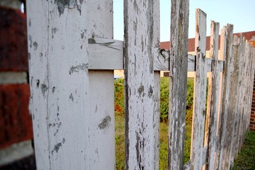 old wooden fence