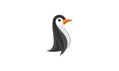 Penguin simple vector logo