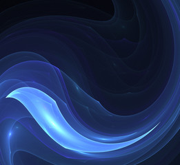 Abstract fractal pattern on black background