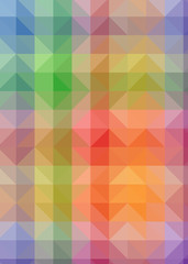 Fototapeta premium Abstract Trianglify gradient Generative Art background illustration