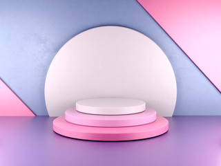 Stage Empty Podium , 3D rendering