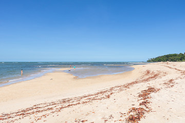 Wonderful beach view in Morro de Sao Paulo, Bahia, Brazil. Fourth beach.