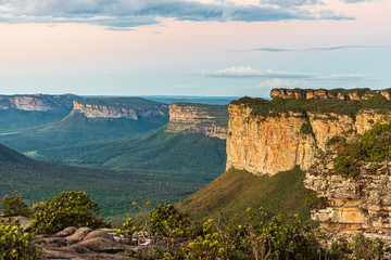 Mountain chain panorama in Brazil