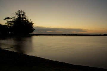 Lagoon with silk effect