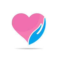 Heart Care Concept Design vector icon