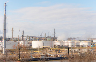Fototapeta na wymiar Gas and Oil Refinery VIII