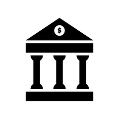 Bank icon vector