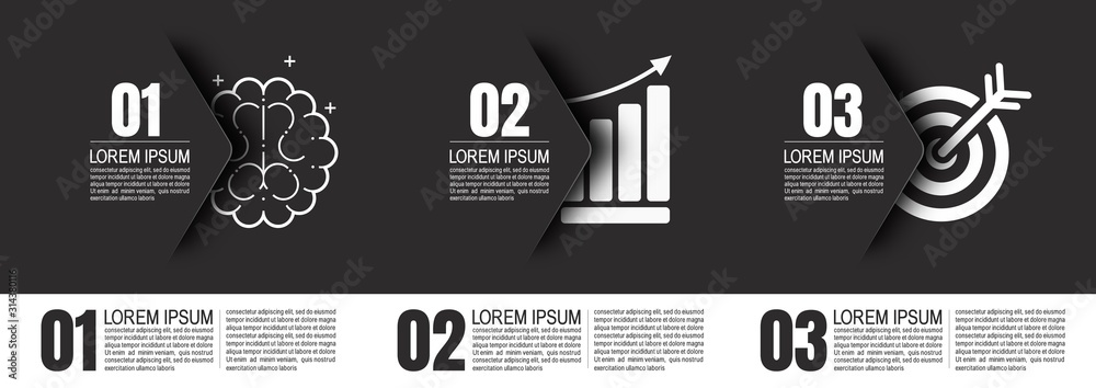 Canvas Prints infographic, business data, process chart design template for presentation. abstract timeline elemen