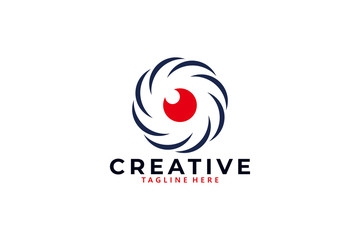 eye cam logo icon vector isolated