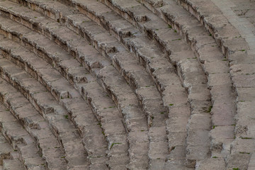 Steps of the Roman Theatre in Amman, Jordan