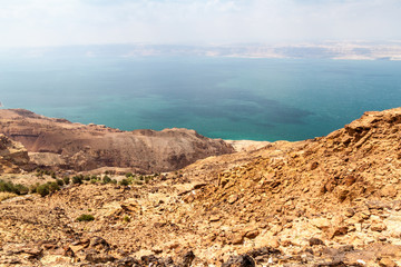 Aerial view of the Dead Sea