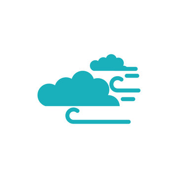 Isolated cloud and air vector design