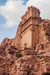 Unayshu Tomb in the ancient city Petra, Jordan