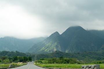 Fototapeta premium King Kong Mountain Scenery in Taitung, Taiwan