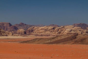 Plakat Landscape of Wadi Rum desert, Jordan