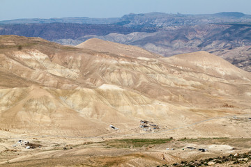 View of mountains near Shobak, Jordan