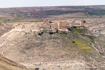 View of Shobak castle in Jordan