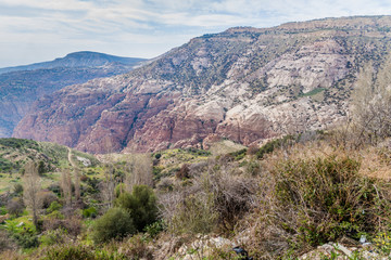 Wadi Dana canyon in Dana Biosphere Reserve, Jordan