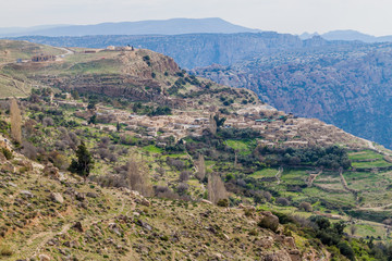 Fototapeta na wymiar View of Dana village, Jordan