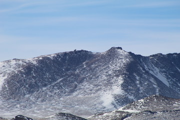 mountains in winter