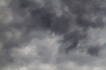 Dramatic clouds on a sky