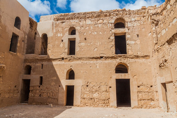Courtyard of Qasr Kharana (sometimes Harrana, al-Kharanah, Kharaneh, Kharana or Hraneh), desert castle in eastern Jordan