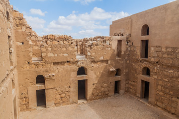 Ruins of Qasr Kharana (sometimes Harrana, al-Kharanah, Kharaneh, Kharana or Hraneh), desert castle in eastern Jordan