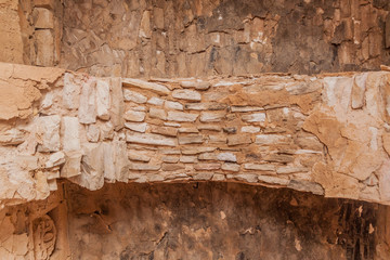 Vault at  Qasr Kharana (sometimes Harrana, al-Kharanah, Kharaneh or Hraneh), desert castle in eastern Jordan